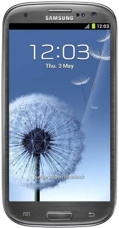 Смартфон Samsung Galaxy S3 GT-I9300 16Gb Titanium grey - Луга